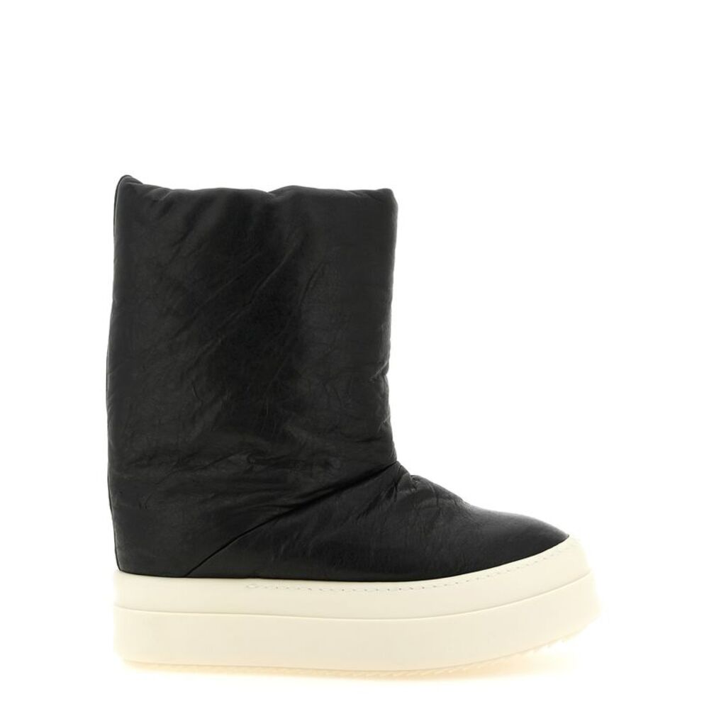 Rick Owens Bicolor Lamb Leather Men's Boots